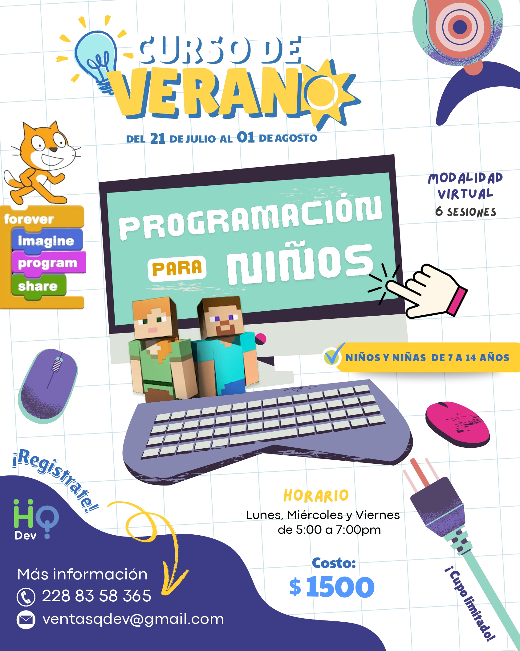 Curso de verano para niños - programación